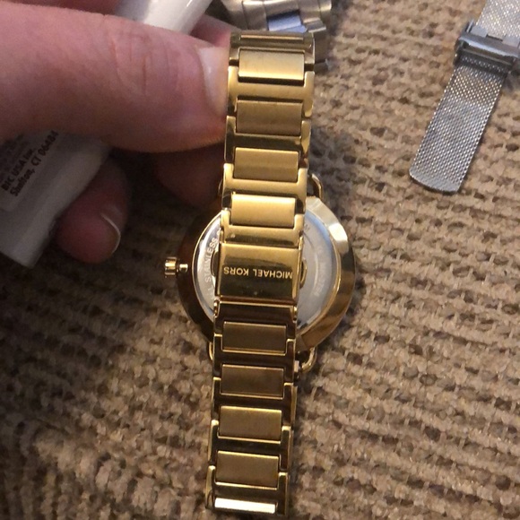 Michael Kors Star Gazer-Gold Tone Ladies Watch-Black Crystalline Face, SS - Picture 10 of 10